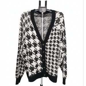 Torrid Monochrome Knit Cardigan